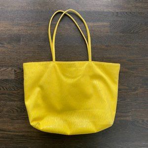 Carlos Falchi Yellow Shoulder Bag